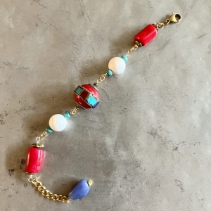 مرجان مهره تبتی کلسدونی